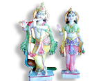 radha krishna in flowers